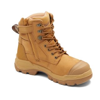 FB9060 Blundstone RotoFlex Lace Up Safety Boot with Zip-Rubber sole