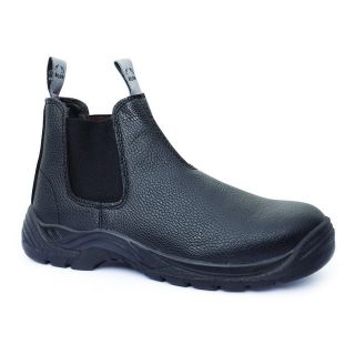 FE310-Black, Bison Trade Slip On Safety Boot