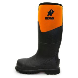 FG370 Bison Gumboot, Safety Neo Boot - Rubber Outsole