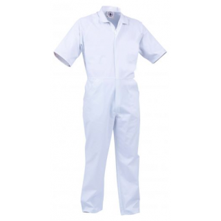 OA-FSNPC-White Overalls, Polycotton, Short sleeve, Size 13 Only