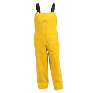 RP202-Yellow Heavy Duty TURU PVC Rainwear - Bib Overtrousers
