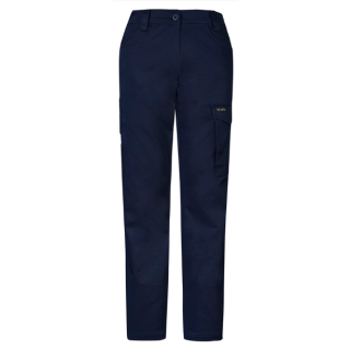 T730 -Navy, Womens Essential Basic Stretch Cargo Pant